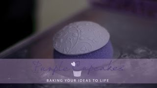 How to use Foam Balls for making domed cupcake toppers  Purple Cupcakes [upl. by Llevram]