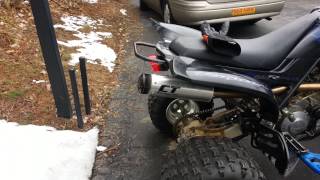 Raptor 660 with CT racing exhaust [upl. by Shapiro727]