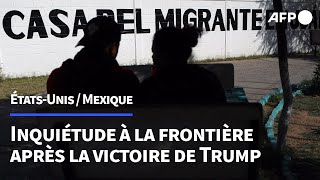 Election de Trump des migrants réagissent de part et dautre de la frontière mexicaine  AFP [upl. by Norabal]