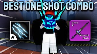 Electric Claw  Rumble  Midnight Blade  Best One Shot Combo Update 23 Blox Fruits [upl. by Purdum]