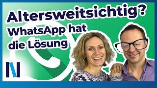 Schriftgröße ändern und Nachrichten diktieren – so könnt ihr WhatsApp auch ohne Lesebrille nutzen [upl. by Chickie548]