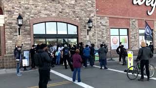 Black Lives Matter traps 100 shoppers inside Wegmans grocery store [upl. by Micki]