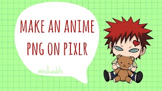 Make an Anime PNG  Pixlr ☀️ [upl. by Nosauq]