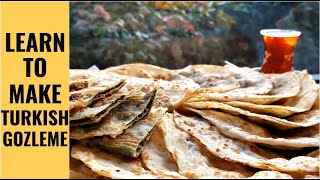 Gozleme Recipe  Traditional Turkish Recipe [upl. by Spiegelman]