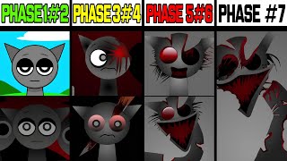 Phase 1 VS Phase 2 VS Phase 3 VS Phase 4 VS Phase 5 VS Phase 6 VS Phase 7 in Incredibox Sprunki [upl. by Carolle624]