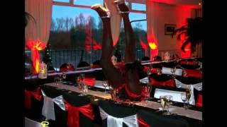 Moulin Rouge Centerpiece Wedding Theme Glasgow  A1 Balloons 2 Go Event Dressers [upl. by Ratep451]