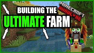 Building The Ultimate Farm In Hardcore Minecraft minecrafthardcormode minecraft [upl. by Annaihs]