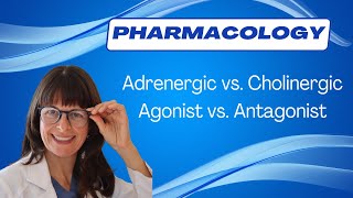 Pharmacology Adrenergic vs Cholinergic Agonists vs Antagonists pharmacology nursing [upl. by Eimmis]