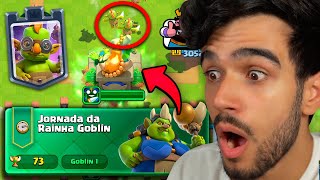 JOGUEI COM A NOVA RAINHA GOBLIN E AS 4 NOVAS CARTAS ATUALIZAÇÃO CLASH ROYALE [upl. by Adnamahs]