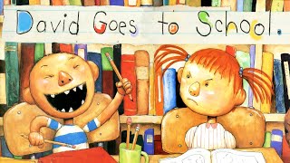 DAVID GOES TO SCHOOL by David Shanon  Animated Kids Book Read Aloud [upl. by Hodgkinson815]