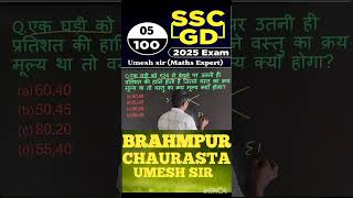 Ssc gd exam 2025 ssc gd math trick railway ntpc sscgdmaths profitandloss sscgd RPF maths [upl. by Llenrahc376]