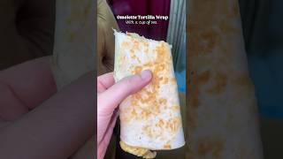 Quick breakfast of Omelette tortilla wrap youtubeshorts breakfast morningmotivation [upl. by Ailicec]