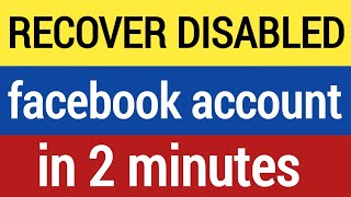 How To Recover Disabled Facebook Account 2024  Weve disabled your account facebook 2024 [upl. by Murial807]