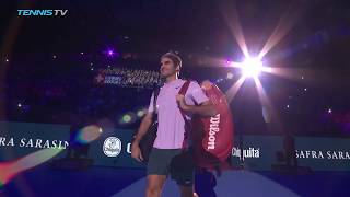 Roger Federer beats del Potro to win eighth Basel title  Basel 2017 Final Highlights [upl. by Bekelja]