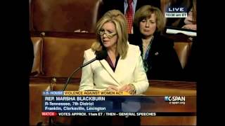 Blackburn Delivers Remarks on the Violence Against Women Act [upl. by Daveen]