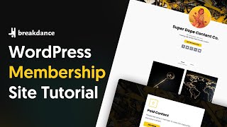 How To Build A WordPress Membership Site With No Membership Plugins [upl. by Mortie]