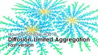 Houdini Tutorial 0018 DiffusionLimited Aggregation Fast ver [upl. by Mylan321]