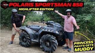 Is The Polaris Sportsman 850 HIGHLIFTER EDITION Good In Texas PEANUT BUTTER Mud [upl. by Earvin]