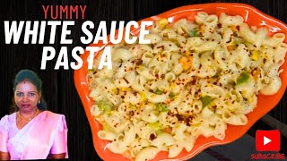 Cheessy White sauce pasta in tamil pasta receipe kids receipe [upl. by Aiken640]