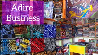 Where to Buy ADIRE Materials for BUSINESS  abeokuta travel vlog [upl. by Riancho674]