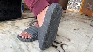 Adidas Adilette 22 Slides Grey unboxing amp Review in Telugu [upl. by Shanks]