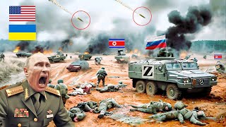 RUSSIANORTH KOREA DEFEAT Advanced US battle tanks destroy 3700 elite defense division in Moscow [upl. by Doughty]