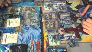 CardFight True Bluish Flame Liberators VS King of Knights Alfred [upl. by Essilrahc]