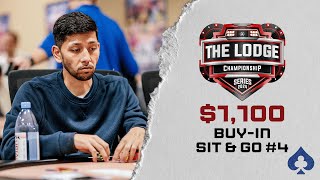 10000 FIRST PLACE LIVE Poker Sit amp Go Tournament  Road To The Lodge Championship [upl. by Canale]