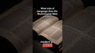 What style of language does the World English Bible employ [upl. by Dippold]