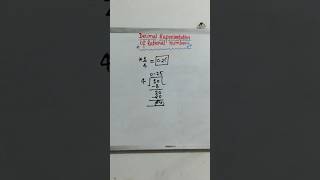 Decimal representation of a fraction [upl. by Aicinod]