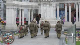 The Regimental Band East Belfast City Hall Remembrance Sunday 101124 [upl. by Nomannic183]