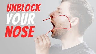 Stuffy Nose Unblock Nasal Congestion in 2 min [upl. by Eiffe]