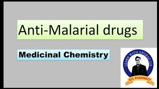 Antimalarial Drugs  Chloroquine Cinchona Biguanide SAR MOA L6 Unit2 Medicinal ChemistryIII 6th [upl. by Aihsenod469]