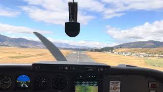 Landing Wanaka airport New Zealand [upl. by Schmitt]