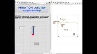 Initiation LabVIEW 4  Registre à décalage [upl. by Sapers348]