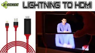 Lightning to HDMI cable  Mirror iPhone to TV  Screencast [upl. by Leid152]