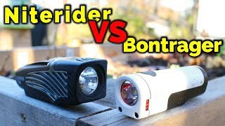 Comparison Niterider Lumina VS Bontrager Ion Front Bike Lights [upl. by Pillow]