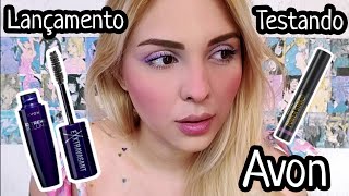 Testando Avon Máscara para Cílios Exxtravagant e Delineador Líquido Power Stay Lançamento [upl. by Adnauqal]