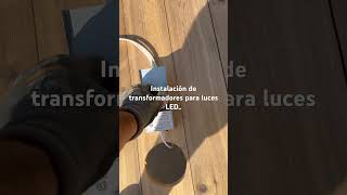 Instalación de transformadores para luces LED en terraza electricista electric lucesled [upl. by Elsie434]