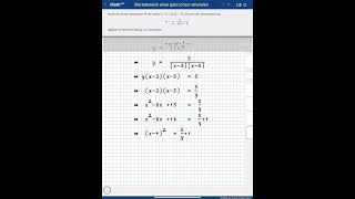 Wertebereich einer gebrochen rationalen Funktion in MathWeb [upl. by Wilson947]