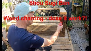 Wood Charring  how to Shou Sugi Ban Timber [upl. by Yessac972]