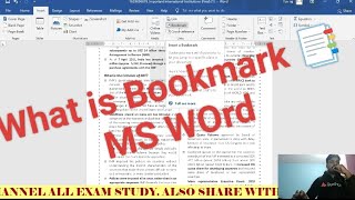 What is Bookmark msword  computerscience [upl. by Gil]