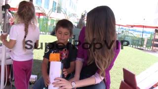 Miranda Cosgrove and fans at Miranda Cosgrove Visits Rady [upl. by Backler]