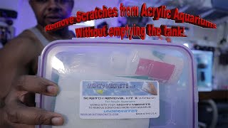 Acrylic aquarium scratch repair without emptying the tank [upl. by Llehsram]