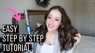 How I curl my hair with the Babyliss Pro Curling Iron Easy Hair Curling Tutorial [upl. by Kooima]