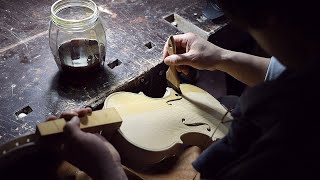 Process Of Making Violin South Korean Instrument Master [upl. by Civ59]