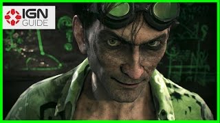 Batman Arkham Knight Bleake Island Riddler Trophies Part One [upl. by Mercier39]