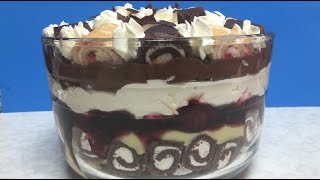 Swiss Roll Trifle Video Recipe from Bhavnas Kitchen [upl. by Eecram808]