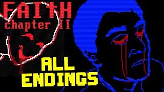 FAITH  Chapter II  Retro Horror  ALL ENDINGS  FULL PLAYTHROUGH Manly Lets Play [upl. by Nnylf535]