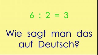 Deutsch für Mathe die Grundrechenarten [upl. by Suhcnip]